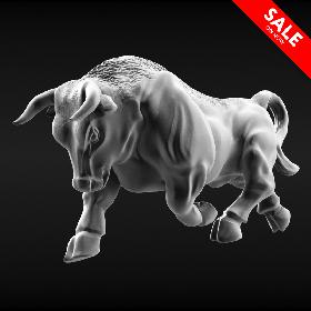 3D model Bull Running